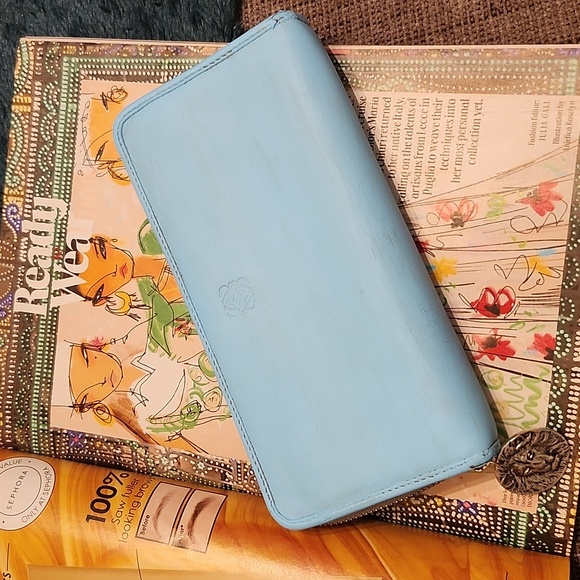 Loewe Handbags - Loewe Limited Edition Wallet Leather Blue, Project, It's been painted!